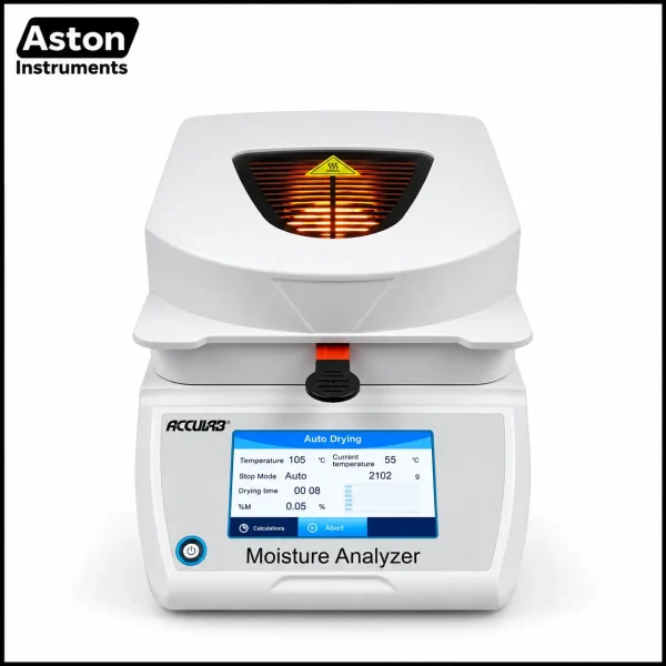 digital moisture analyzer with touch display