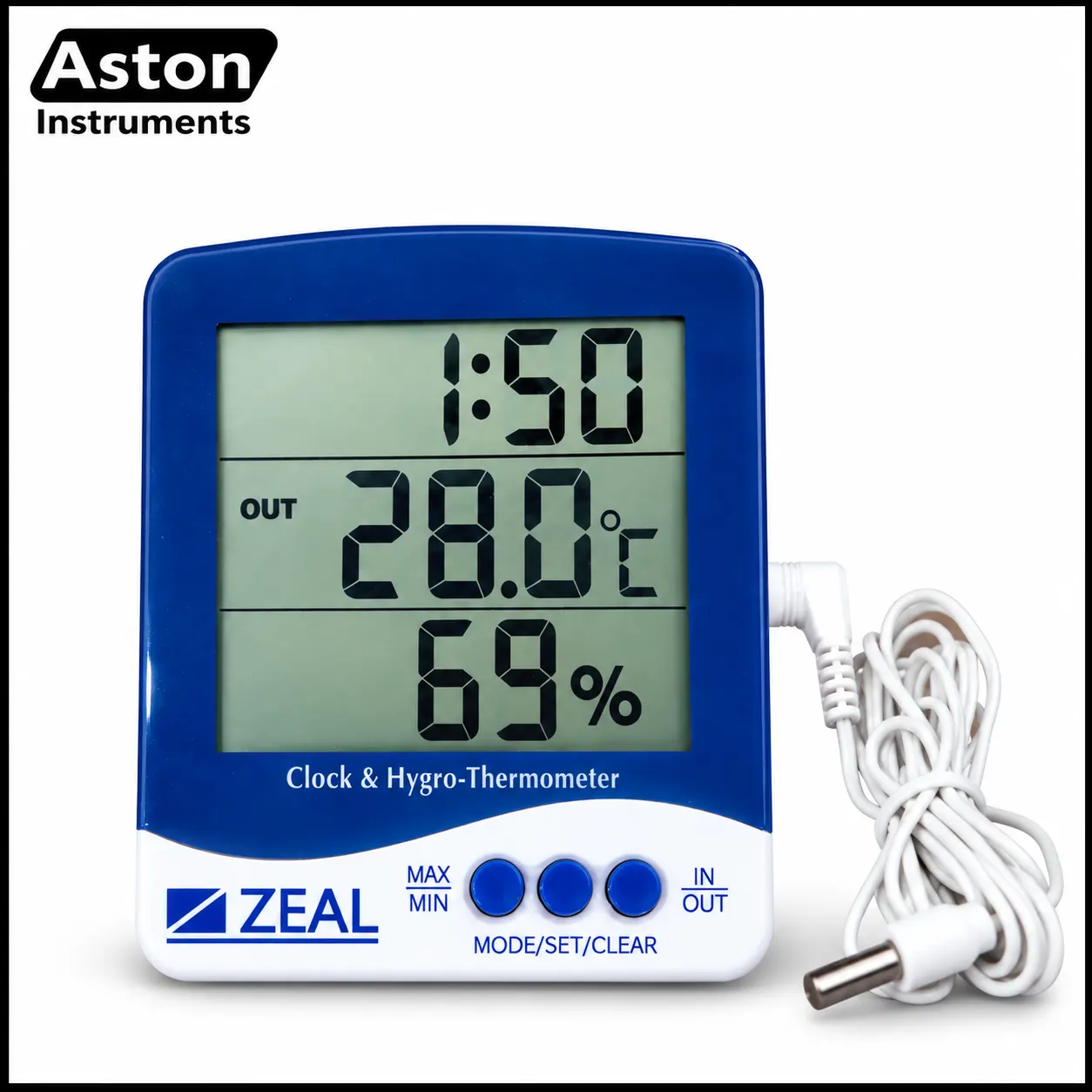 temperature humidity clockmeter zeal